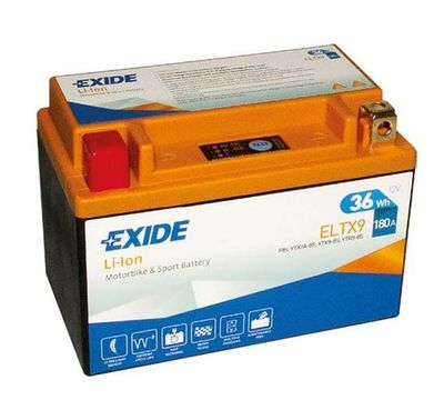 EXIDE ELTX9 Lithium Batterie, 3Ah EXIDE ELTX9 Lithium Batterie, 3Ah