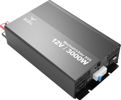 BullTron Wechselrichter 3000W mit ON/OFF Schalter und Fernbedienung