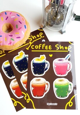 Coffee shop [Planche de Stickers / Stickers sheet]