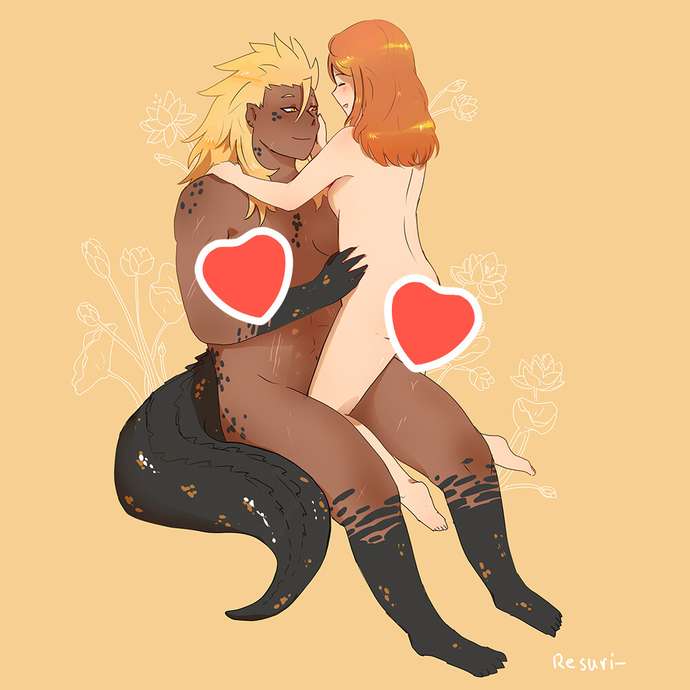 [R18] Monster Lover - Crocodile [Print]