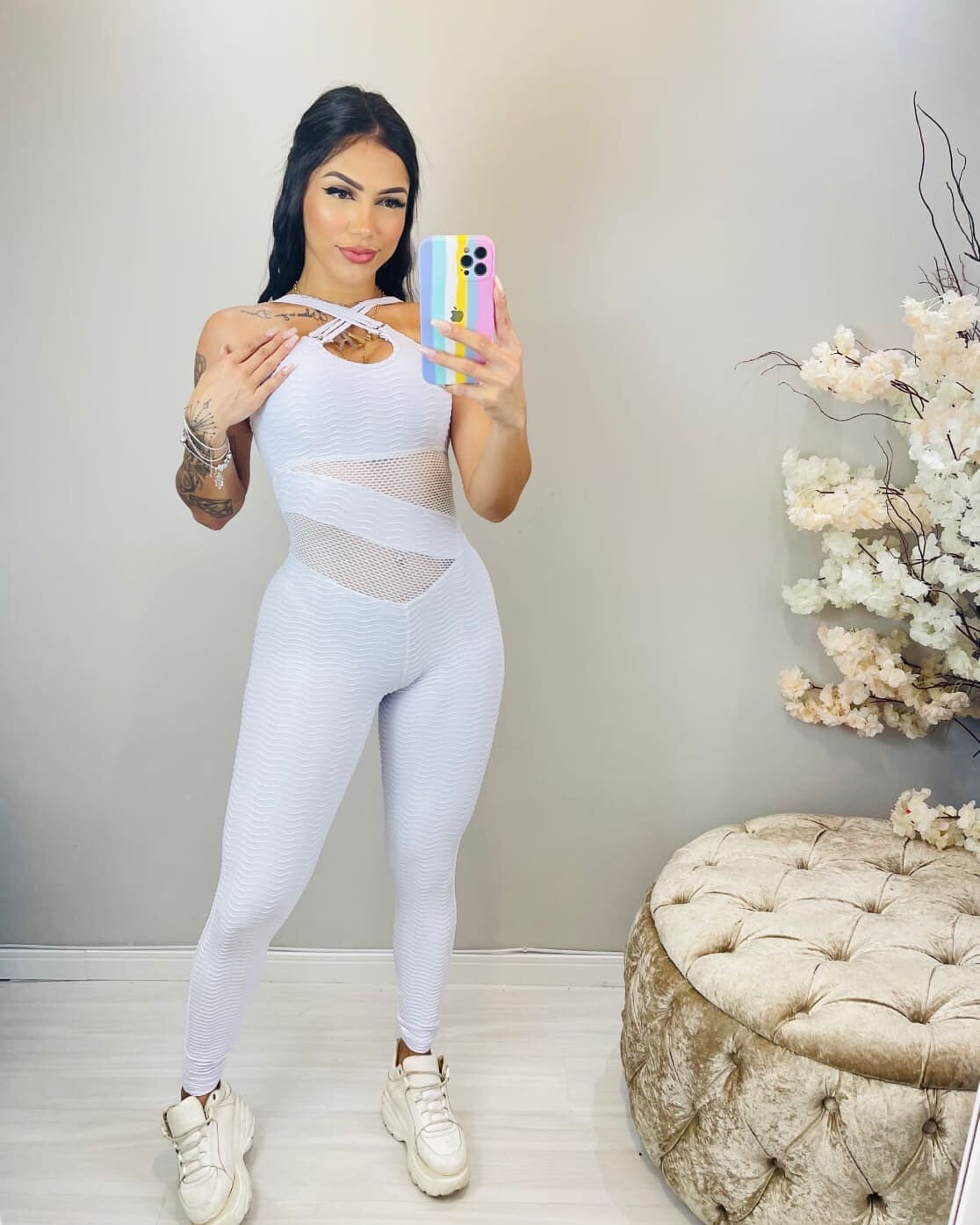 Victoria Jumpsuit White