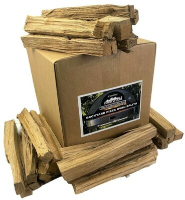 Carolina Cookwood Pizza Oven Wood Splits Firewood for Outdoor Cooking Grilling Naturally Cured Hardwood