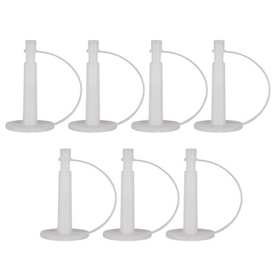 Polygem LCR Liquid Concrete Repair Injection Ports, 7-Pack with Attached Caps for LCR Industrial Strength Epoxy Injection System, Use LCR Epoxy Repair Paste for Mounting Ports to Crack Surface