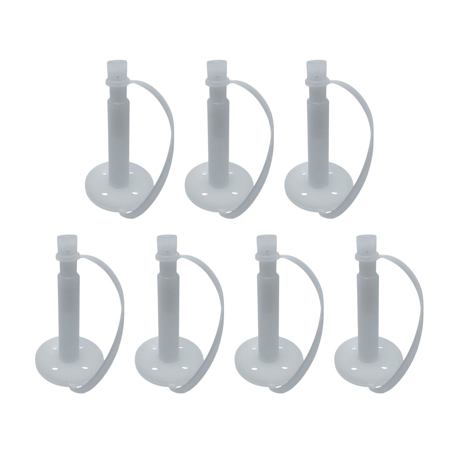 Polygem Liquid Concrete Repair Injection Ports (7-Pack) with Attached Caps – Compatible with LCR Epoxy Injection System for Concrete Crack Repair