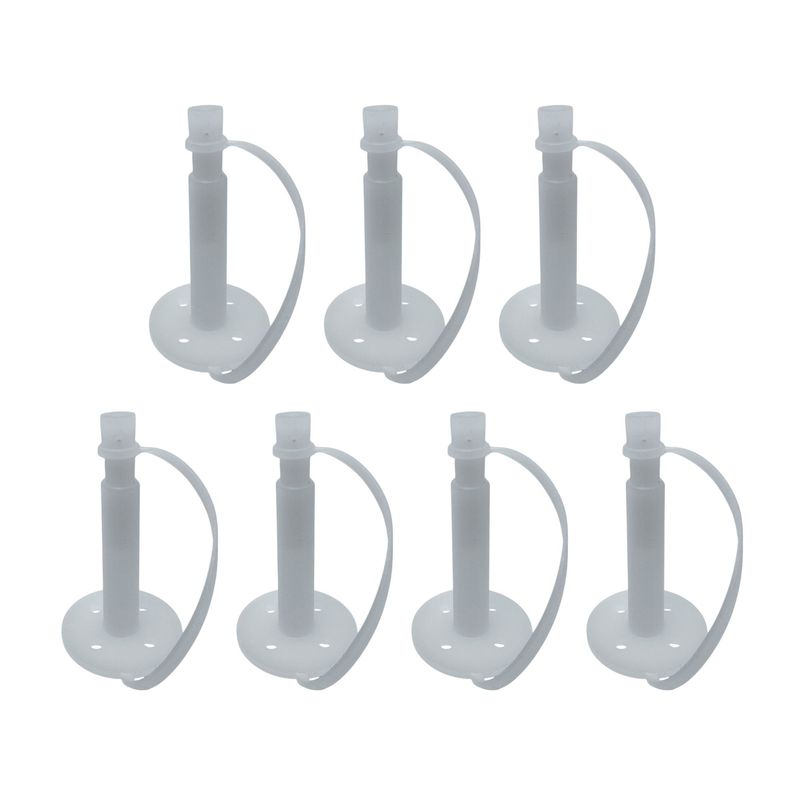 Polygem Liquid Concrete Repair Injection Ports (7-Pack) with Attached Caps – Compatible with LCR Epoxy Injection System for Concrete Crack Repair