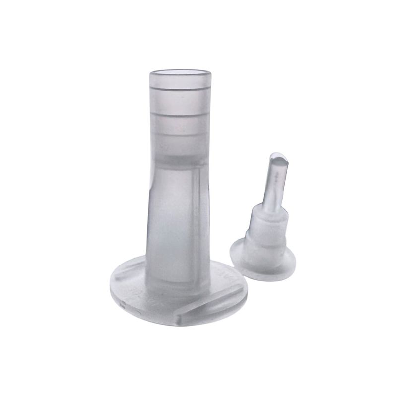 Surface Ports for Concrete Crack Repair - IEpoxy Injection Systems, 1-inch Base, with Cap, Static Mixer Compatible