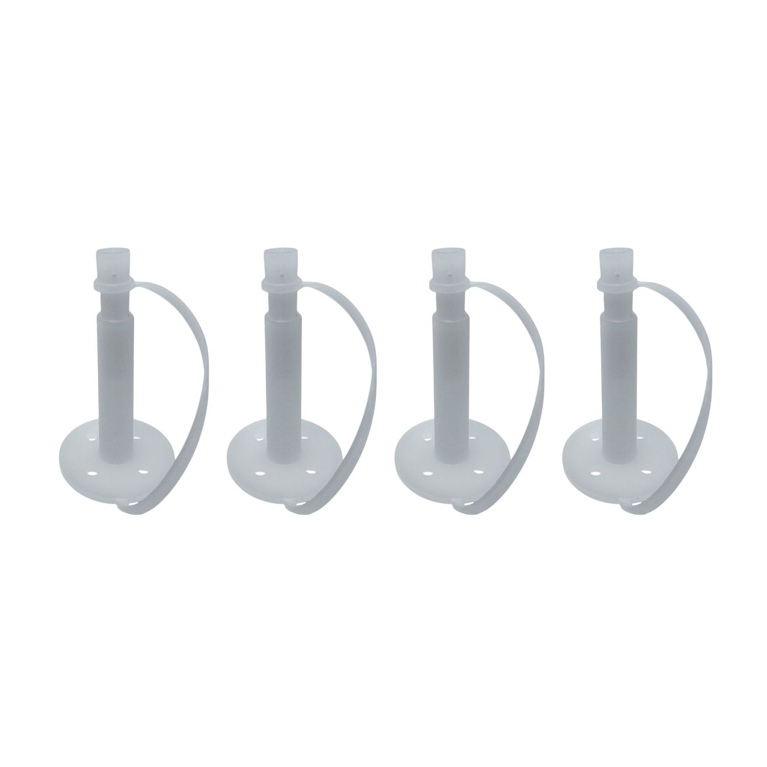 Polygem LCR Liquid Concrete Repair Injection Ports, 4-Pack with Attached Caps for LCR Industrial Strength Epoxy Injection System, Use LCR Epoxy Repair Paste for Mounting Ports to Crack Surface