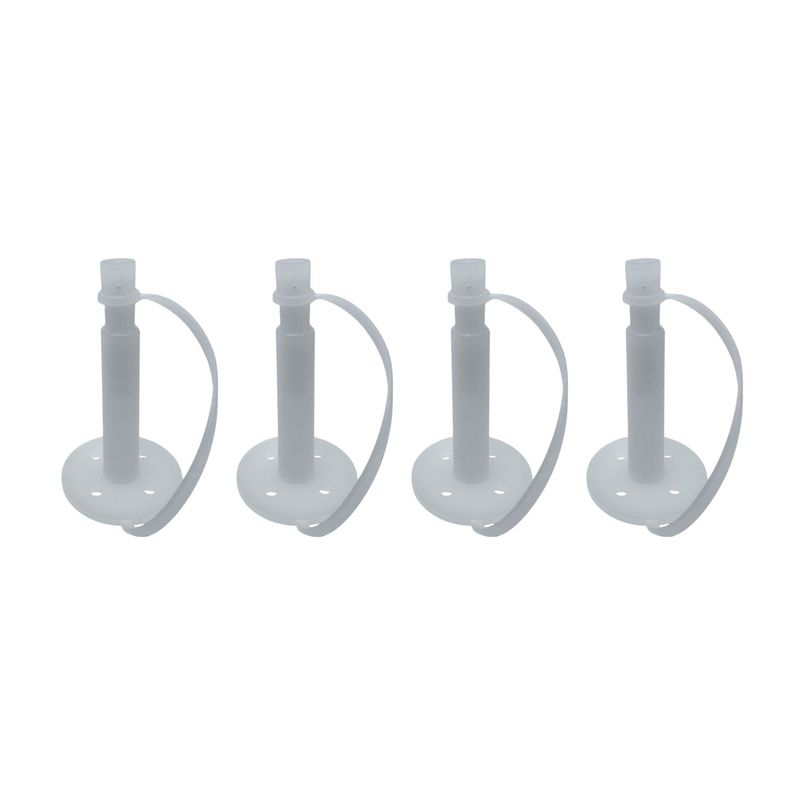 Polygem LCR Liquid Concrete Repair Injection Ports, 4-Pack with Attached Caps for LCR Industrial Strength Epoxy Injection System, Use LCR Epoxy Repair Paste for Mounting Ports to Crack Surface