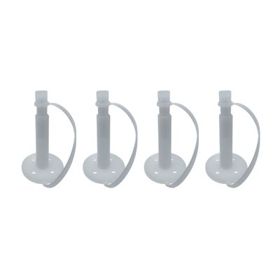 Polygem LCR Liquid Concrete Repair Injection Ports, 4-Pack with Attached Caps for LCR Industrial Strength Epoxy Injection System, Use LCR Epoxy Repair Paste for Mounting Ports to Crack Surface