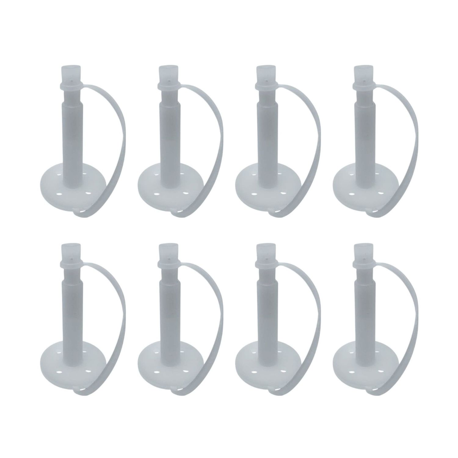 Polygem LCR Liquid Concrete Repair Injection Ports, 8-Pack with Attached Caps for LCR Industrial Strength Epoxy Injection System, Use LCR Epoxy Repair Paste for Mounting Ports to Crack Surface