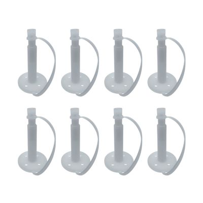 Polygem LCR Liquid Concrete Repair Injection Ports, 8-Pack with Attached Caps for LCR Industrial Strength Epoxy Injection System, Use LCR Epoxy Repair Paste for Mounting Ports to Crack Surface