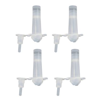Polygem Corner Ports with Caps – 4-Pack Epoxy Injection Fittings for Concrete Crack Repair