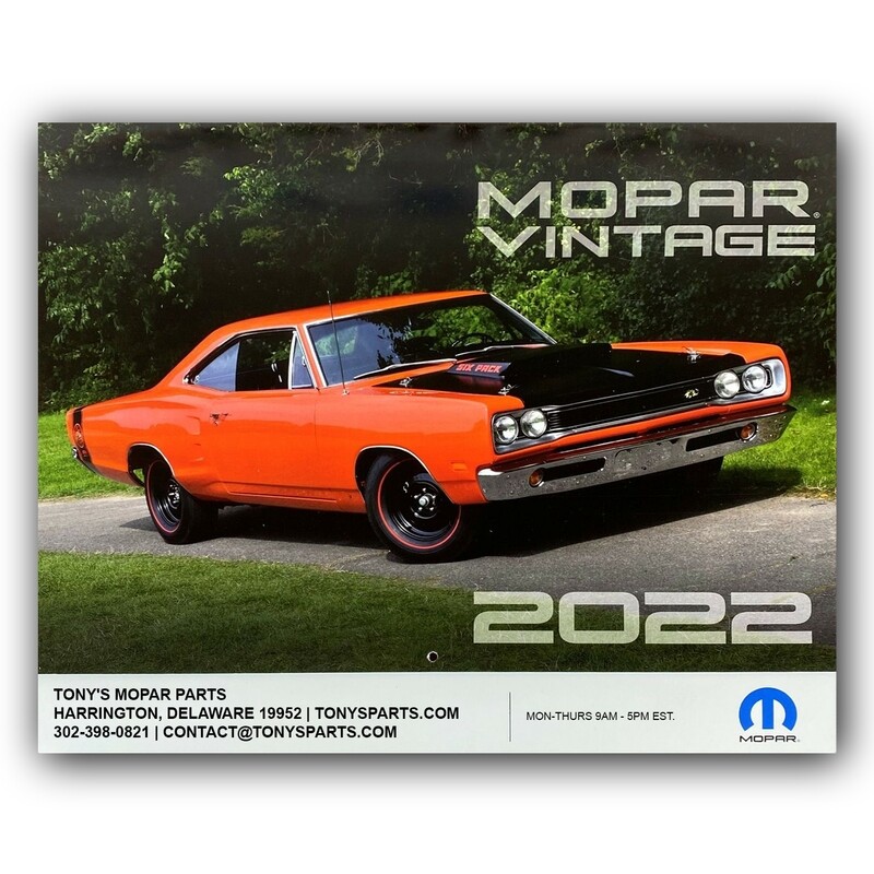 Mopar 2022 Calendar, Vintage