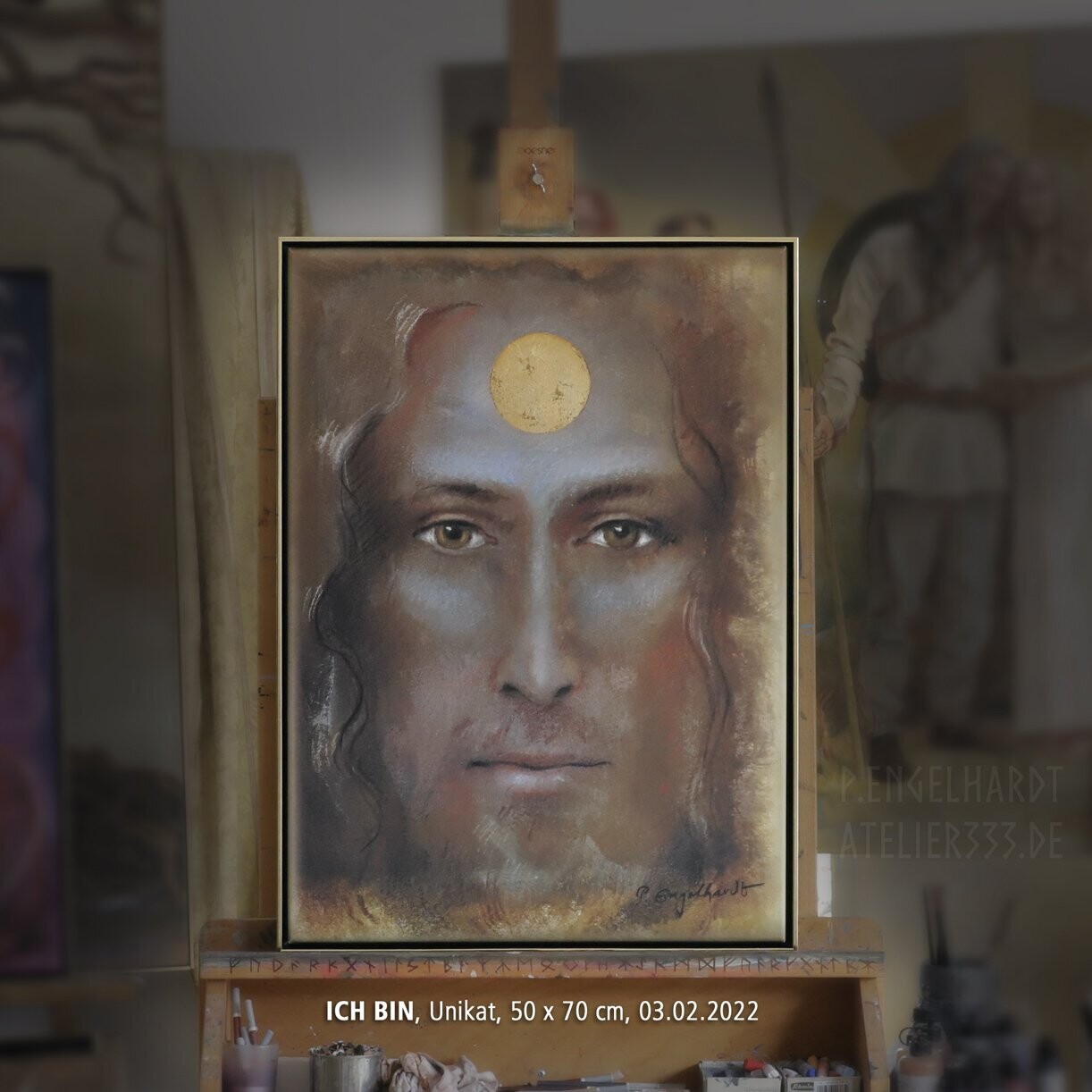 "ICH BIN" Unikat 03.02.22 50x70 cm
