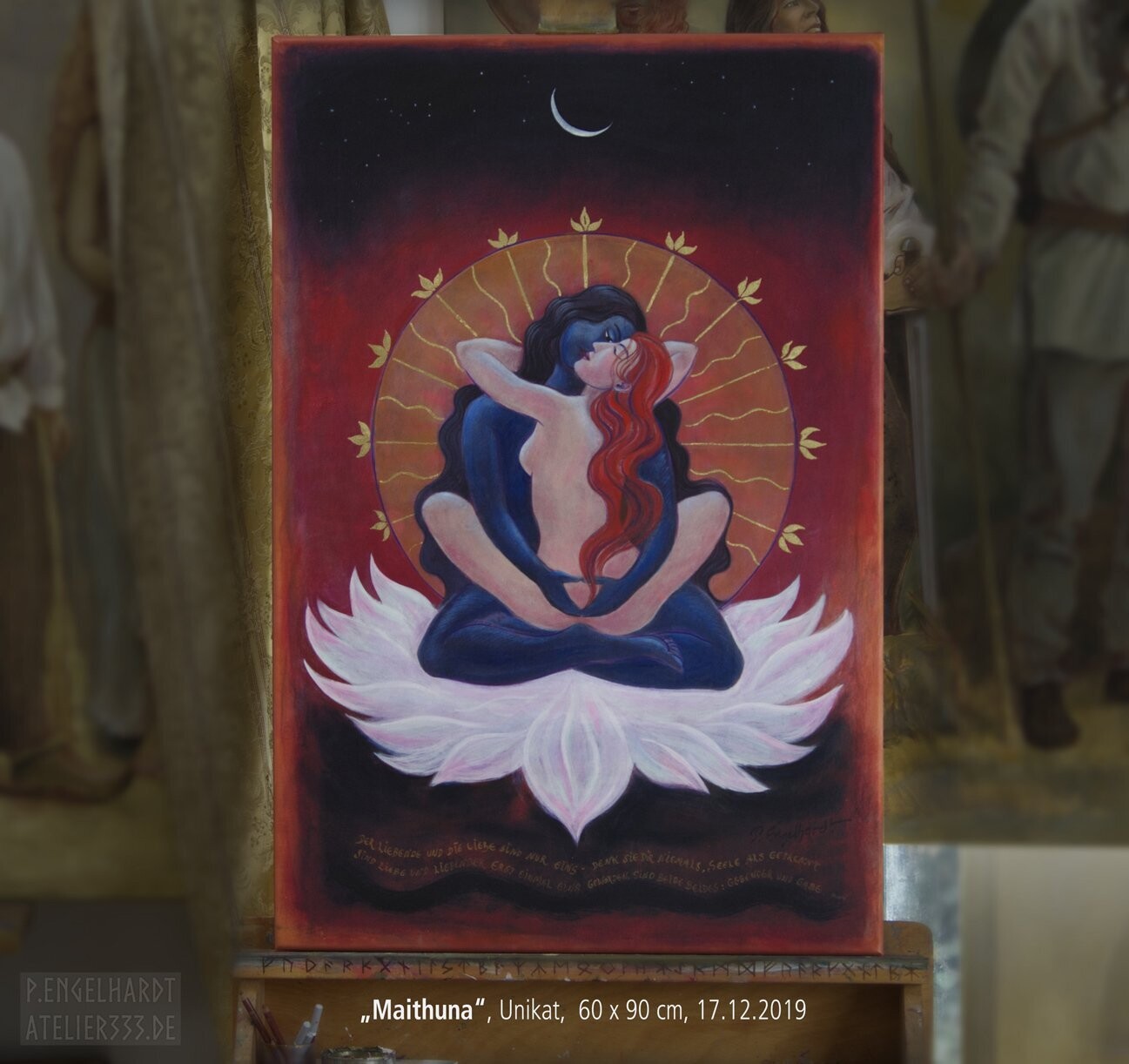 "Maithuna" Unikat, 60 x 90 cm, 17.12.2019