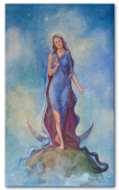 Ave Maria Leinwanddruck