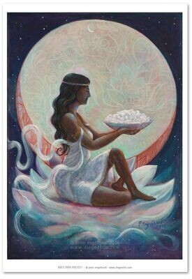 White Moon Priestress FineArt Print White Moon Priestress FineArt Print