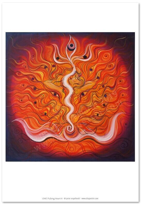 ONE Pulsing Heart II Poster ONE Pulsing Heart II Poster