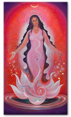 Maha Lakshmi Leinwanddruck