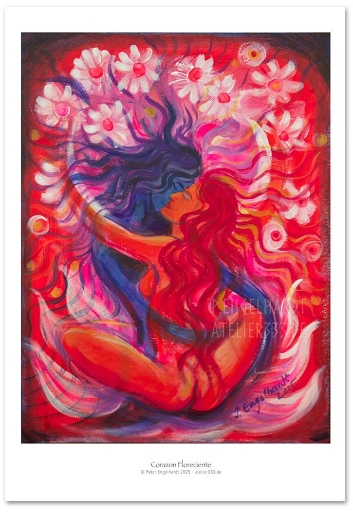 Corazon Floreciente FineArt-Print