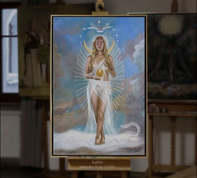 "Sophia" Unikat 46 x 70cm 1.3.25