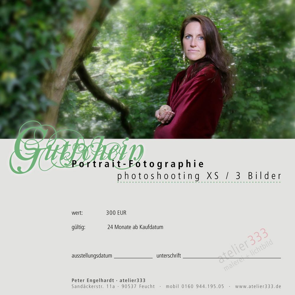 Fotoshooting  XS - 3 Fotos inklusive