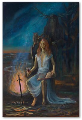 HOHEPRIESTERIN II Leinwanddruck