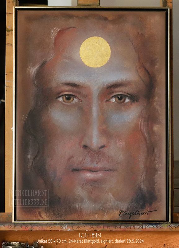 "ICH BIN" Unikat 50x70cm, 28.5.2024