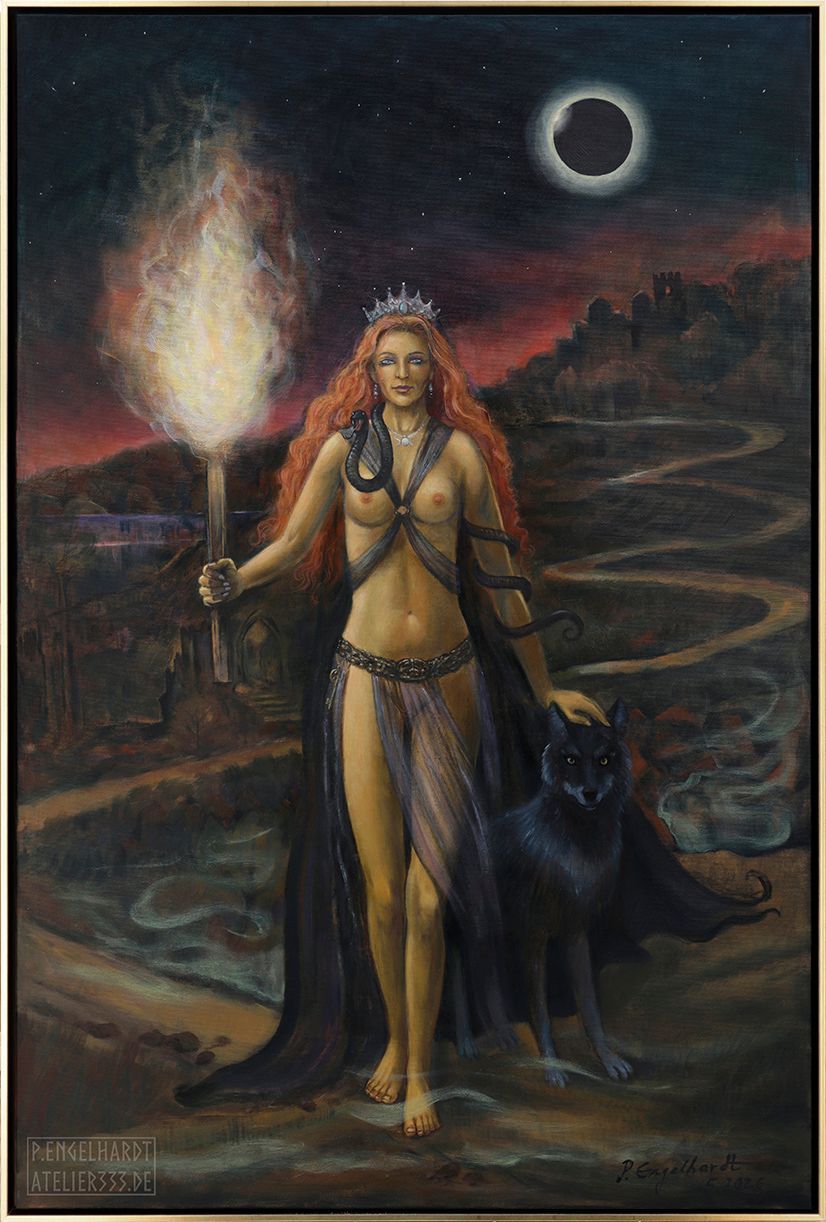 HEKATE Leinwanddruck