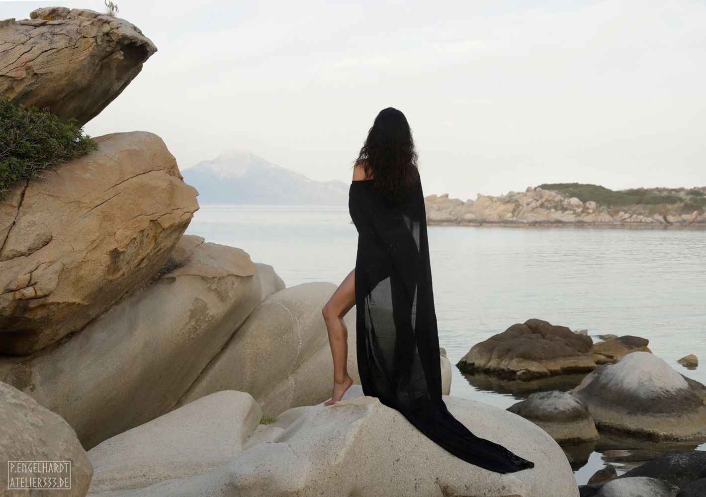 "Kirke in Betrachtung des Berges Athos"