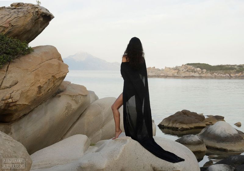 "Kirke in Betrachtung des Berges Athos"