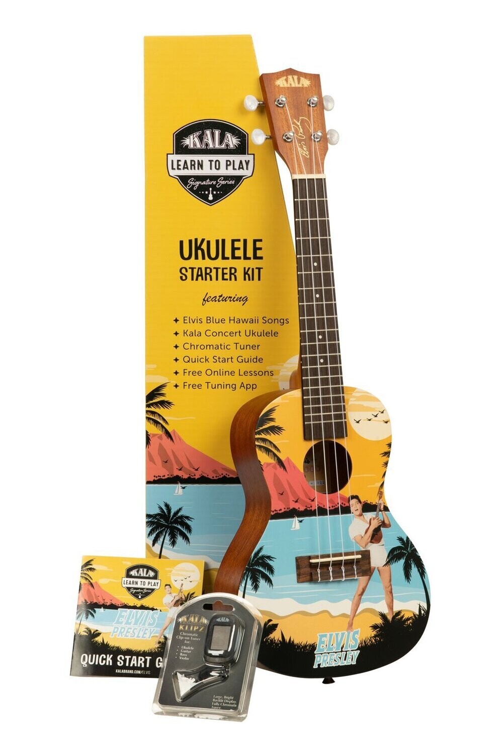 Kala LTP-C-EBH Blue Hawaii Ukulele Starter Set