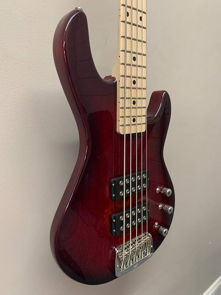 G&L Tribute Series L-2500 5-String Bass with Maple Fretboard Redburst