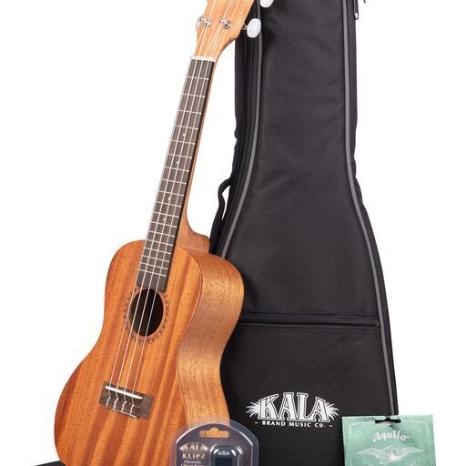 Kala KA-15 Concert Ukulele Bundle Mahogany