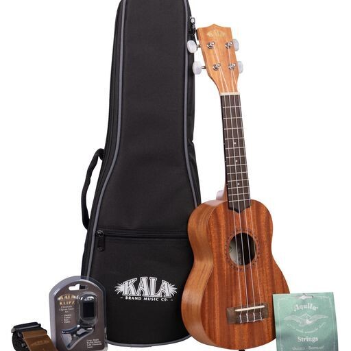 Kala KA15S Soprano Uke Bundle - Satin Mahogany