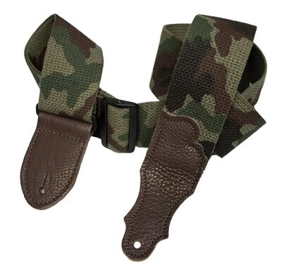 Franklin Straps 2'' Cotton Stich Two-Ply Glove Leather Ends/Camo/Chocolate End