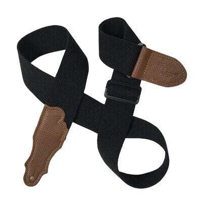Franklin Straps 2'' Cotton Stich Two-Ply Glove Leather Ends/BlackCarmael End