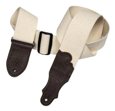 Franklin Straps 2'' Cotton Stich Two-Ply Glove Leather Ends/Natural/Chocolate Ends