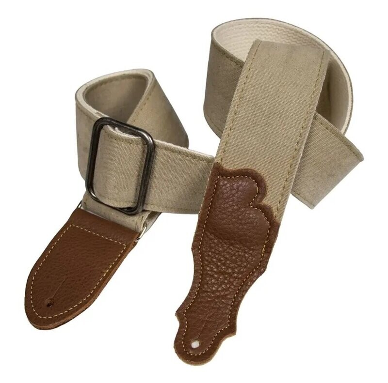 Franklin 2" Distressed Canvas/Glove Leather End Natural/Caramel
