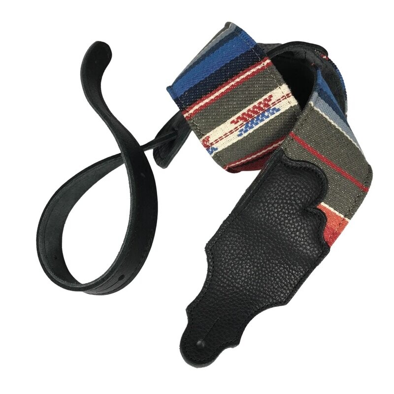 Franklin Strap 3" Saddle Blanket/Suede/Black Leather End Tab