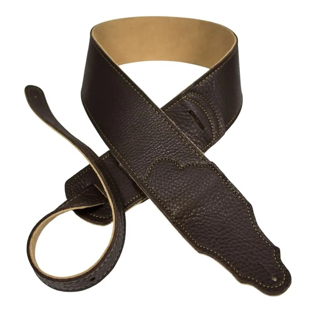 Franklin 2.5" Glove Leather/Conctrast Stitching/Choc/Gold Stitching