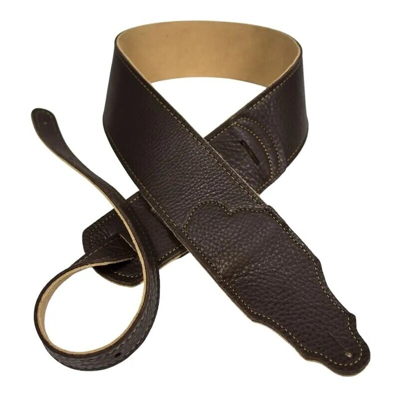 Franklin 2.5" Glove Leather/Conctrast Stitching/Choc/Gold Stitching