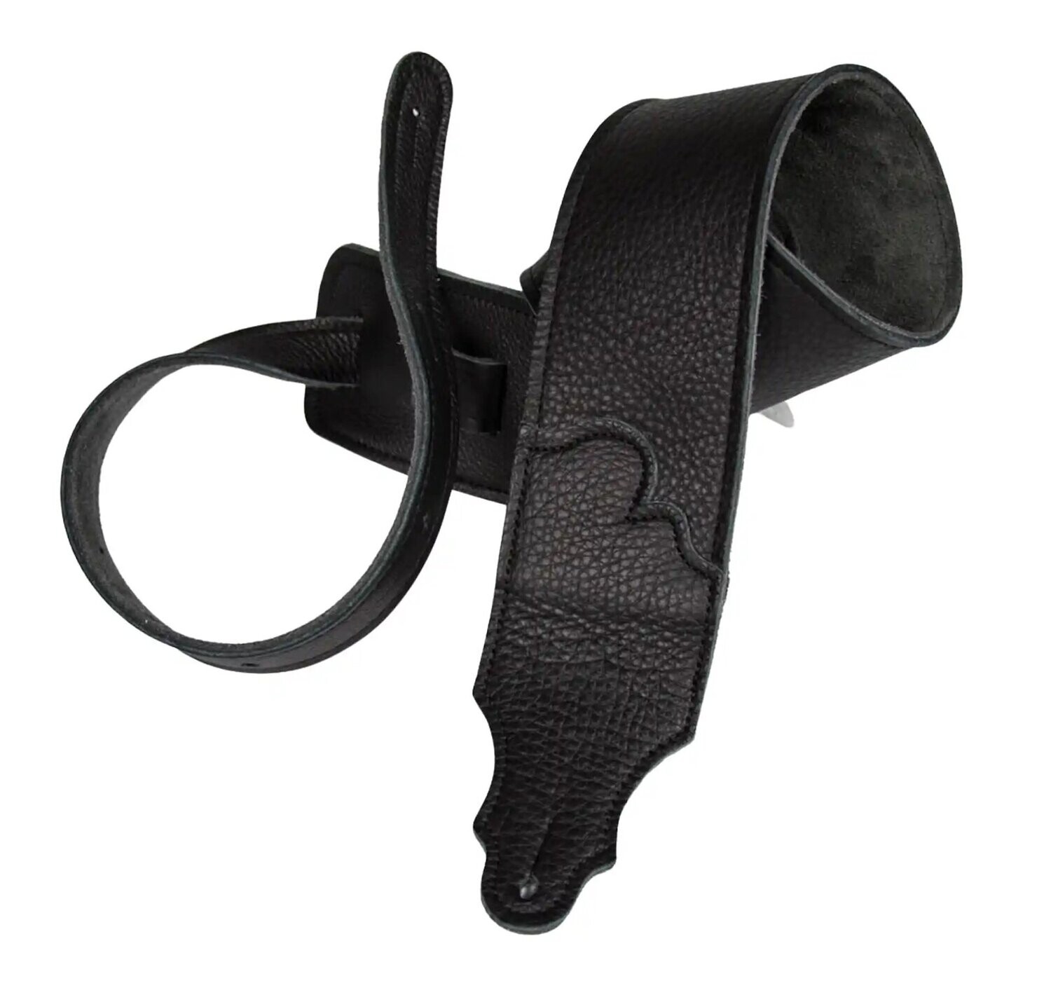 Franklin 3" Black Glove Leather/Black Stitching