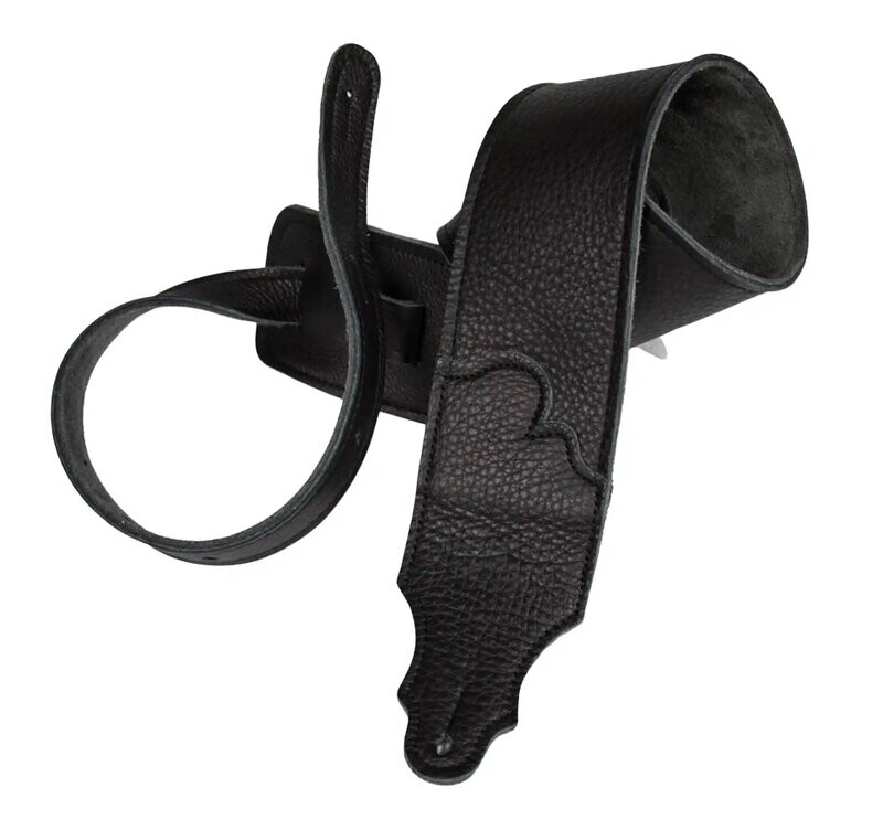 Franklin 3" Black Glove Leather/Black Stitching