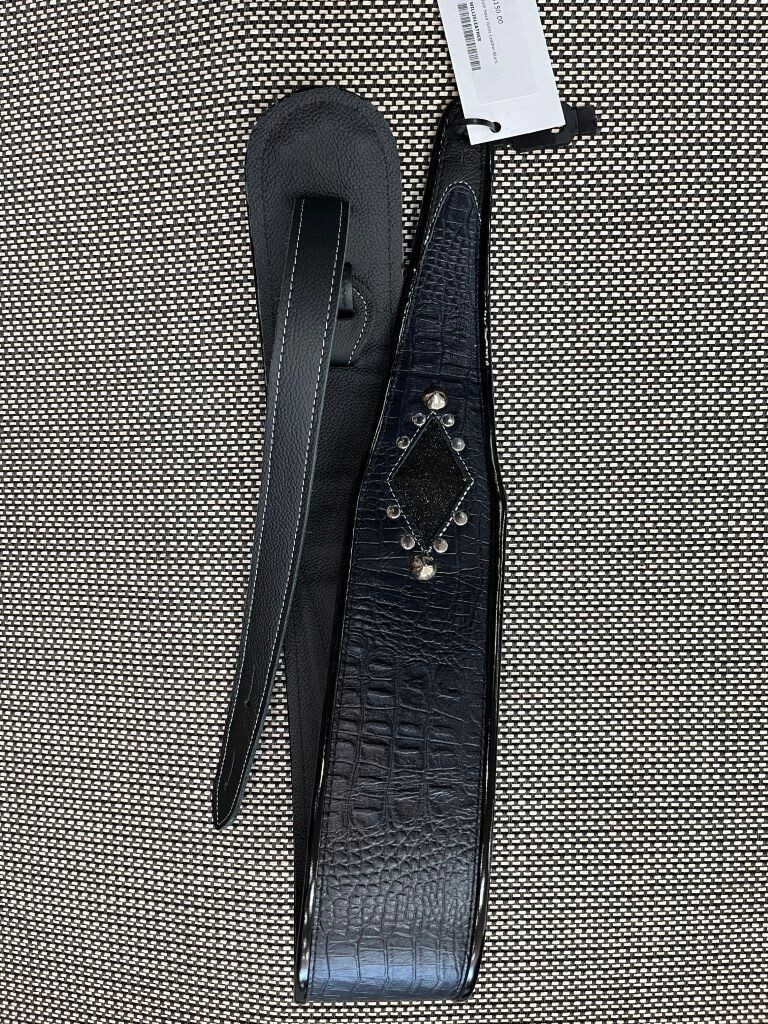 Jodi Head Willis Leather Guitar Strap - Black