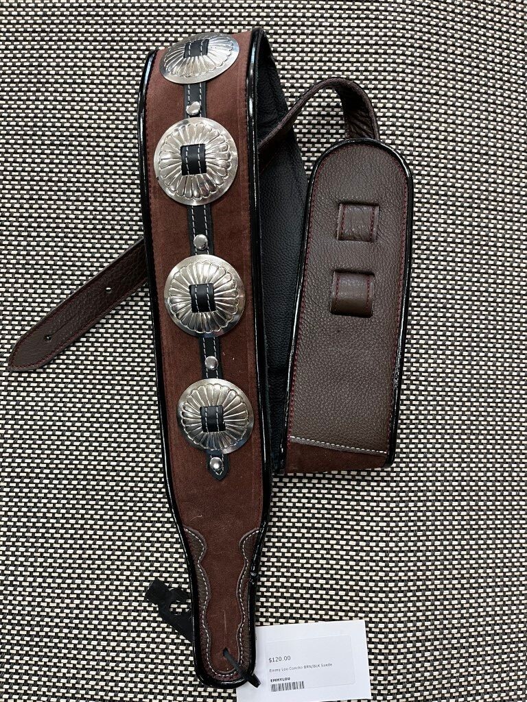 Jodi Head Lou Lou Concho Strap - Brown Suede
