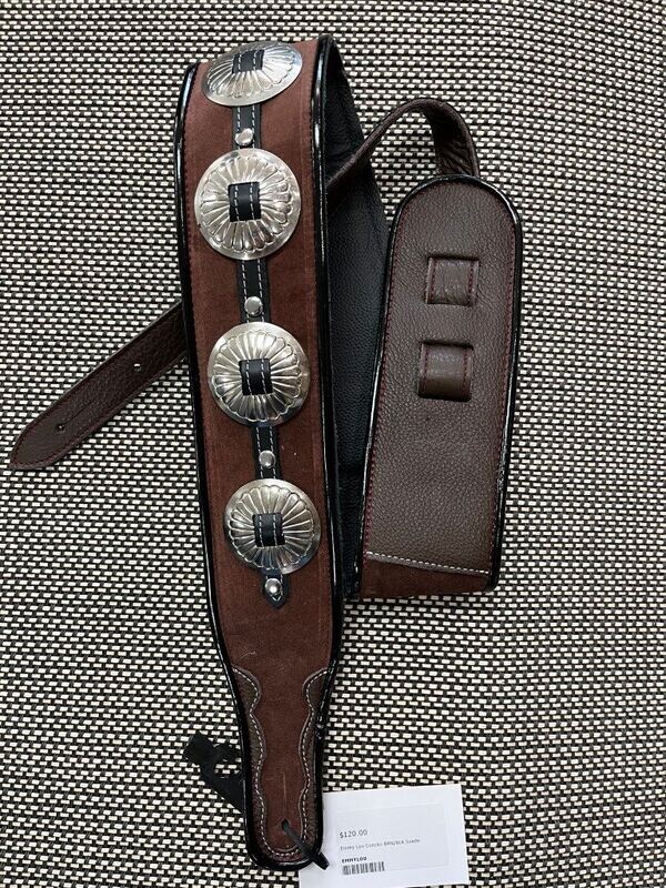 Jodi Head Lou Lou Concho Strap - Brown Suede