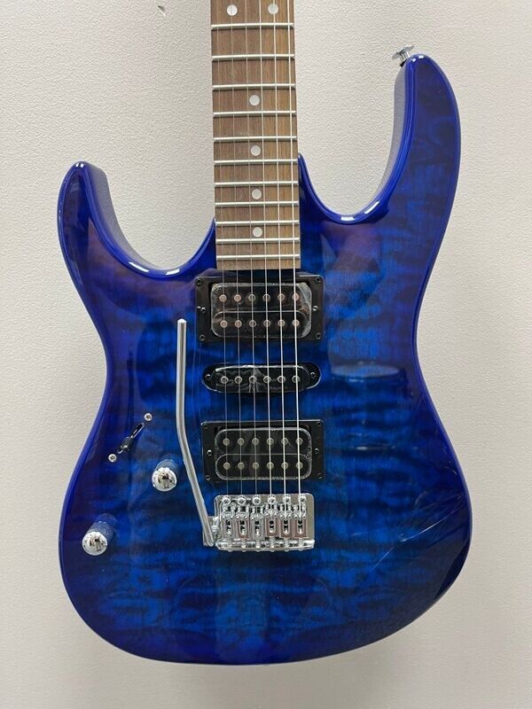 Ibanez GRX70QAL-TBB Gio LEFTY 2023 - Transparent Blue Burst