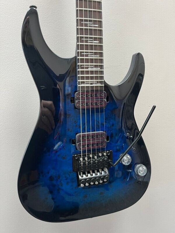 Schecter Omen Elite-6 FR 2024 - See-Thru Blue Burst