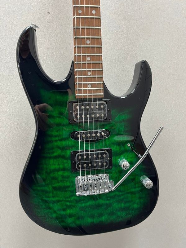 Ibanez GRX70QA-TEB Gio 2025 - Transparent Emerald Burst